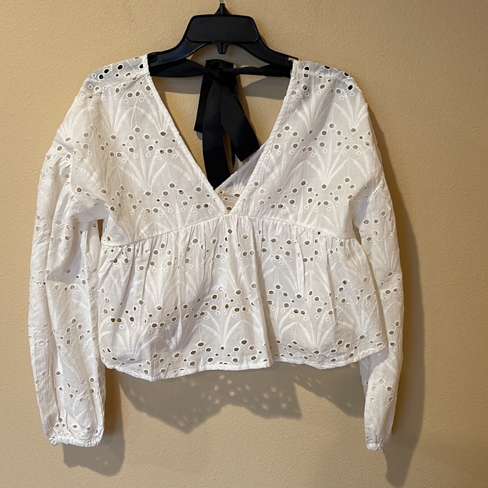NWT ASOS Design Eyelet Embroidery Cotton Crop Top